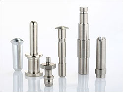 Drive shaft gear housing, guide pin female, push-on terminal, pivot pin